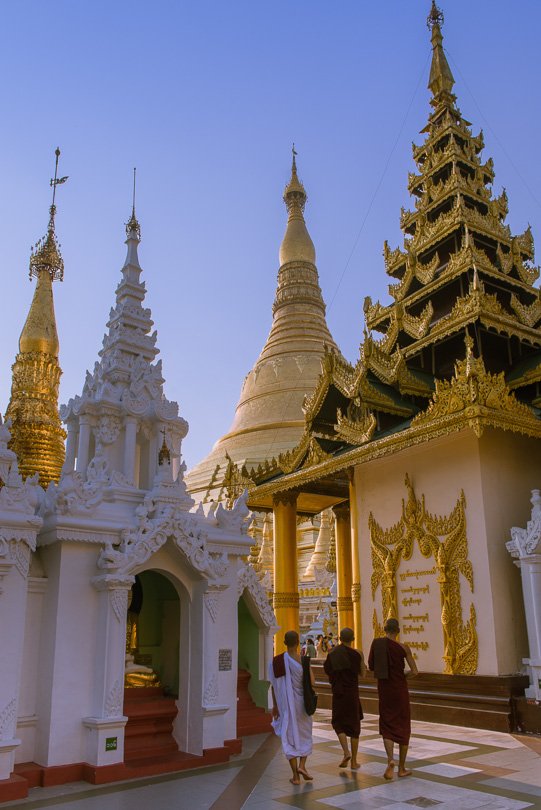 Myanmar, Shwedagon Pagode, Yangon, Rangung