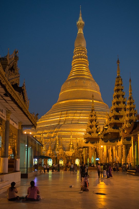 Myanmar, Shwedagon Pagode, Yangon, Rangun, Stupa