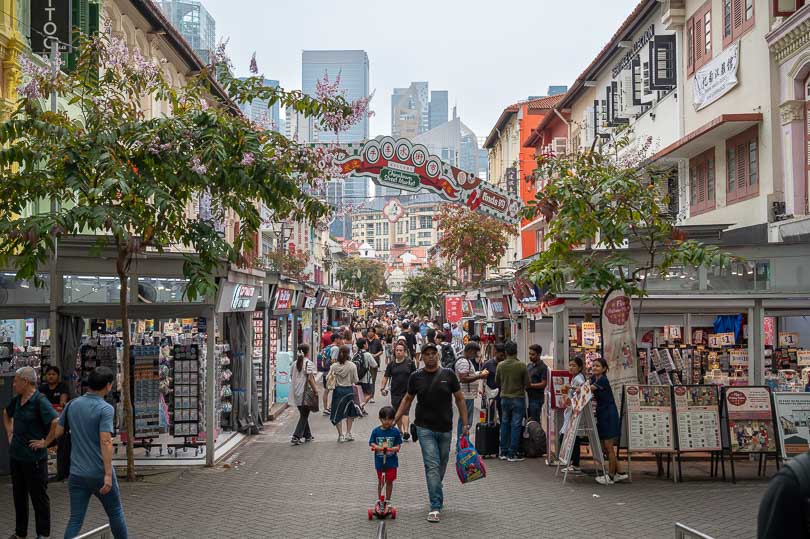 Singapur, Chinatown, Fussgaengerzone, Läden