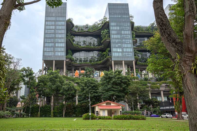 Singapur, bewachsenes Hotel, Parkroyal on Pickering