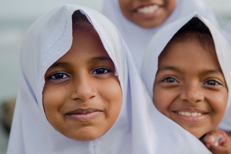Sri Lanka, Galle, Schülerinnen